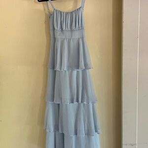 Lovely Day Light Blue Layered Maxi Dress